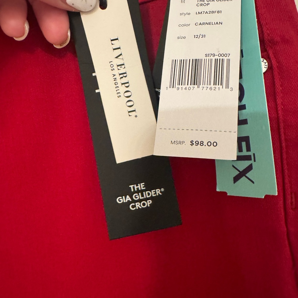 Liverpool Jeans Company Red Ankle & Cropped Jeans - Picture 5 of 5